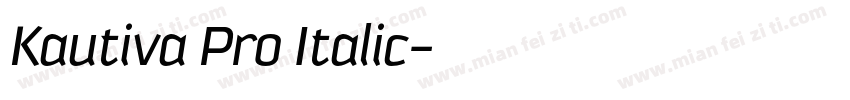 Kautiva Pro Italic字体转换